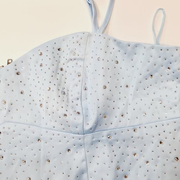 Superdown Janet Corset Top in Light Blue XL - Picture 4 of 11